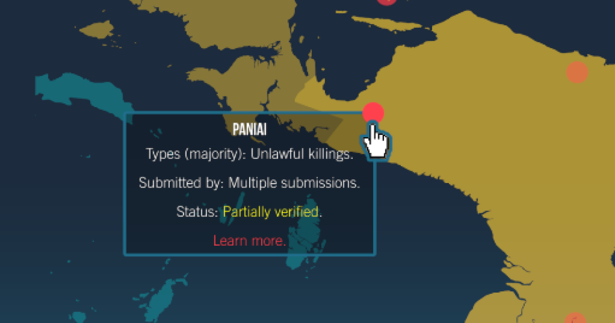 Peta HAM Papua (The Best Prototype of Digital Humanities Hackathon 2020) Independen