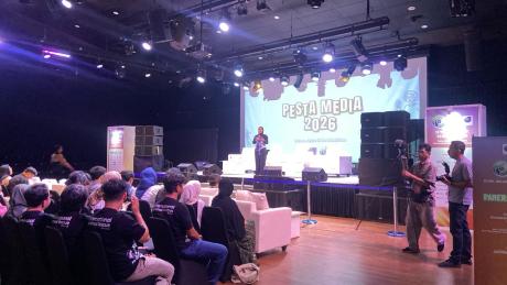 Pembukaan pesta media AJI Jakarta 